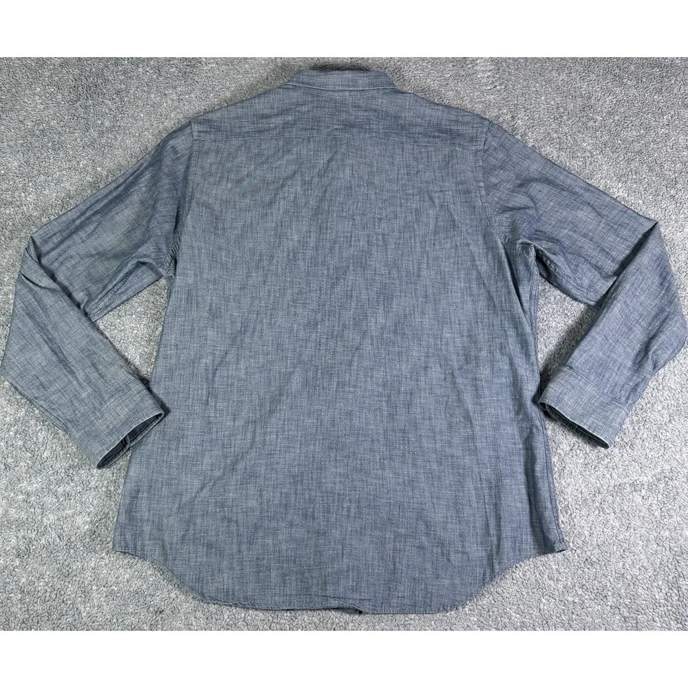 Banana Republic Men's XL Soft Wash Slim Fit Chambray Button Up Shirt 100% Cotton